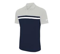 Nike Mens Victory Dri-FIT Golf Polo Shirt (Light Smoke Grey/Obsidian Blue) - Size Medium