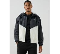 Nike Mens Windrunner Lined Lightweight Jacket, Black/Sail, Size L, Men Black/Sail