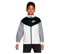 NIKE Mens Windrunner Sweatshirt, White/Black/Wolf Gray/White, L EU