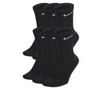 Nike Mens Womens DRI-FIT 6 Pairs Crew Everyday Cushioned Cotton Sports Gym Socks