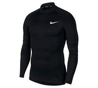 NIKE Men's Women's Long Sleeve Pro T-Shirt, Black White, 2XL,BV5592
