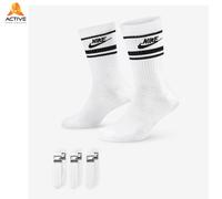 Nike Sportswear Everyday Essential Crew Socks (3 Pairs) - White L