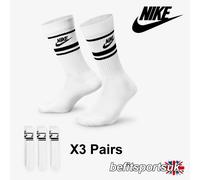 Nike Sportswear Everyday Essential Crew Socks (3 Pairs) - White L
