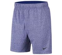 Nike Men's Yoga Dri-Fit Shorts, Blue(deep royal blue/htr/(black)) 2X-Large