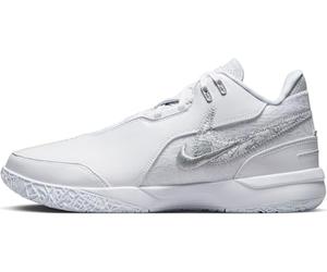 Nike Men's Zm Lebron NXXT Gen Ampd Basketball Shoe, White Lt Smoke Grey Metallic Silver, 10.5 UK