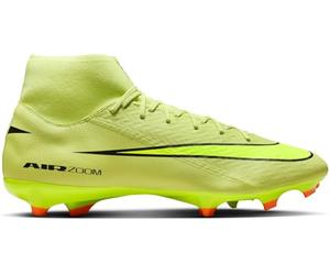 Nike Men's Zm Superfly 10 Acad Fg/Mg Football Shoe, Limelight/Volt/Hyper Crimson, 10