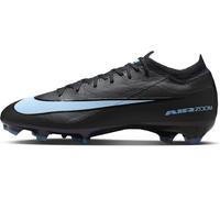 Nike Men's Zm Vapor 16 Pro Fg Football Shoe, Black/Ice Blue, 9.5