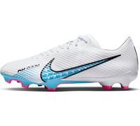 NIKE Men's Zoom Vapor 15 Academy Fg/Mg Soccer Shoe, White Baltic Blue Hot Punch Co, 11.5 UK