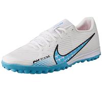 NIKE Men's Zoom Vapor 15 Academy Tf Sneaker, White Baltic Blue Pink Blast, 8.5 UK