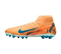 Nike Mercurial Superfly 10 Academy Kylian Mbappe AG High-Top Soccer Cleats (Melon Tint/Igloo/Neo Turquoise)