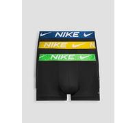 Nike Micro 3 Pack Trunks, Black/Multi, Size M, Men Print