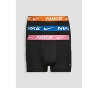 Nike Micro 3 Pack Trunks, Black/Multi, Size Xl, Men Print