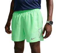Nike Miler Dri-FIT 5 Inch Brief-Lined Men's Running Shorts | UK S in Illusion Green/Reflective Silver