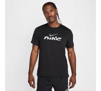 Nike Miler Flash Men's Dri-FIT UV Short-Sleeve Running Top - Black - Polyester XXL
