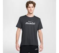 Nike Miler Flash Men's Dri-FIT UV Short-Sleeve Running Top - Grey - Polyester XL