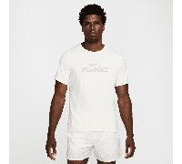 Nike Miler Flash Men's Dri-FIT UV Short-Sleeve Running Top - White - Polyester M