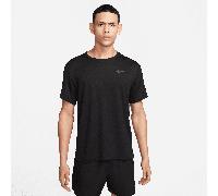 Nike Miler Men's Dri-FIT UV Short-Sleeve Running Top - Black - Polyester XL