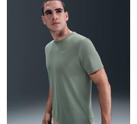 Nike Miler Running Shirt Men - Olive, Silver, Size XL