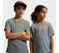 Nike Miler Older Kids' Dri-FIT Short-Sleeve Top - Grey - Polyester XS