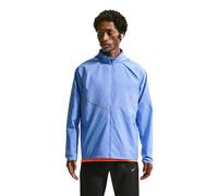 Nike Miler Repel UV Hooded Men's Running Jacket | UK S in Royal Pulse/Royal Pulse/Reflective Silver