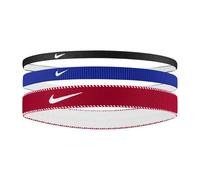 Nike Mixed Flex Classic Headband (Pack of 3) - Game Royal/University Red/White - One Size - Game Royal/University Red/White