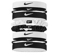 Nike Mixed Flexible Classic Hair Tie (Pack of 8) - Black/White - One Size - Black/White
