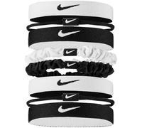 NIKE Mixed Flexible Classic Hair Tie (Pack of 8) (One Size) (Black/White)