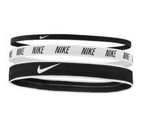 Nike Mixed Width Headbands 3 Pack - Black/White - One Size - Black/White - 100% Elastic