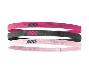Nike Mixed Width Headbands 3 Pack Spark Gridiron Pink Glaze