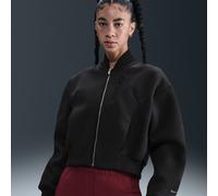 Nike Modern Fleece Women's Oversized Destroyer Jacket - Black - Modal/Polyester L (UK 16-18)