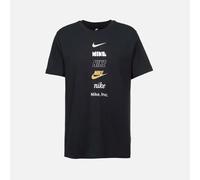 Nike Multi Stacked Logo Men's T Shirt Graphic Print Crew Neck Tee DZ8275
