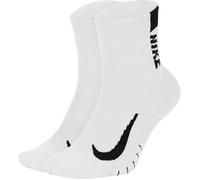 Nike Multiplier Ankle Socks 2-Pack - Essential White Running Gear for Comfort and Performance