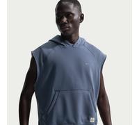Nike N.A.C. Men's Dri-FIT Fleece Sleeveless Training Hoodie - Blue - Polyester/Cotton S