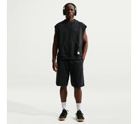 Nike NAC Men's Dri-FIT Fleece Training Shorts - Black - Polyester/Cotton S