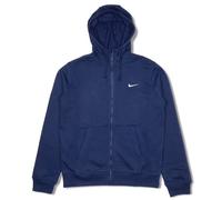 Nike Navy Fleece Zip Through Club Hoodie