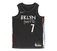 Nike NBA City Edition SW Brooklyn Nets Durant 7 Jersey 'Black' CN1713-010 M