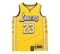 Nike NBA City limited SW Fan Edition 19-20 Season Lakers LeBron James 23 Jersey 'Yellow' AV4646-729 XXXL