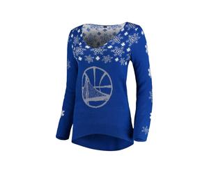 Nike NBA Golden State Warriors snowflake V-neck sweater - Blue 6-8-10-12