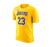 Nike Nba Los Angeles Lakers Lebron James N&n Icon T-shirt Yellow C734