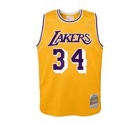 Nike Nba Los Angeles Lakers Swingman Shaquille Oneal Home Jersey Kids Yellow Ckx011