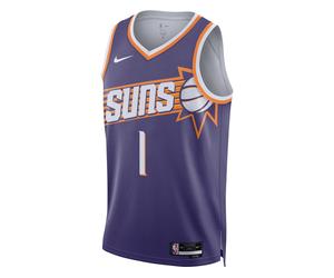 Nike Nba Phoenix Suns Icon Edition Dri-fit Swingman Jersey Devin Booker Purple C566