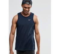 Nike New Mens Embroidered Swoosh Logo Summer Tank Top Vest Gym Running Top Black
