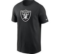 Nike Nfl Las Vegas Raiders Logo Essential Short Sleeve T-shirt Black S Men