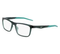 Nike NIKE 7057 301 Man Optical frames Bio-inject Green Squared Normal
