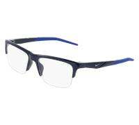 Nike NIKE 7279 410 Man Optical frames Bio-injected Blue Squared Normal