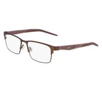Nike NIKE 8154 201 Man Optical frames Metal Brown Squared Normal Photochromatic