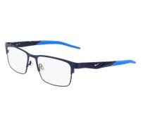 Nike NIKE 8154 410 Man Optical frames Metal Blue Squared Normal Photochromatic