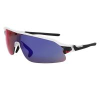 Nike NIKE FLYFREE SHIELD E EV24034 902 Man Sunglasses Bio-inject Transparent Red Mask Normal Mirror