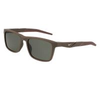 Nike RADEON 1 FV2402 004 Matte Ironstone/Green Sunglasses Unisex Iniettato, Rectangle, 55