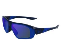 Nike NIKE SHOW X3 FF IM9736X 410 Man Sunglasses Bio-injected Blue Grey Squared Normal